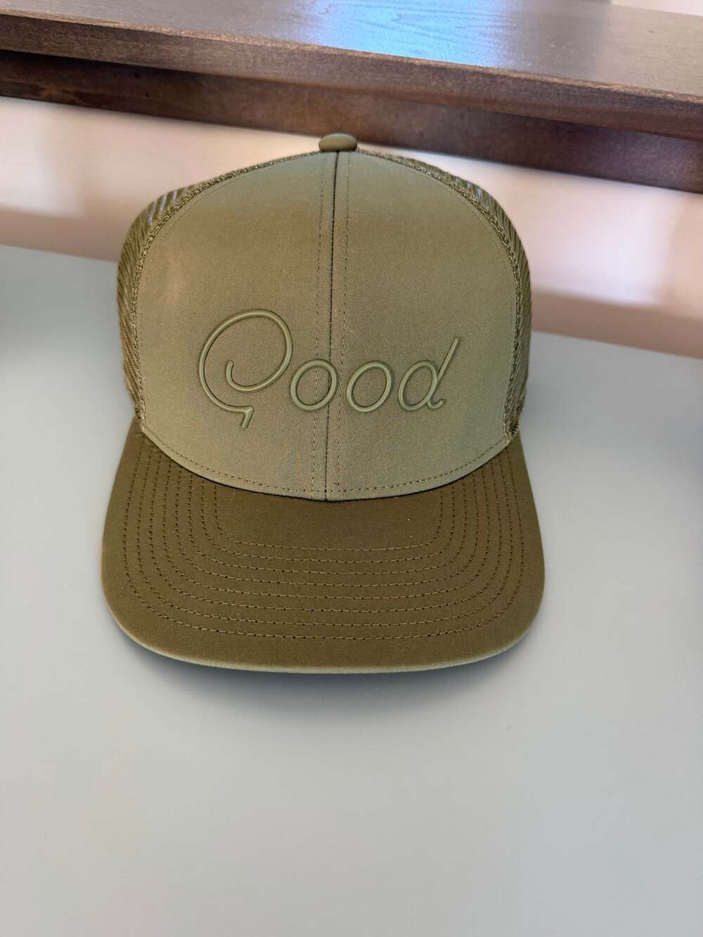 Good Good Golf Olive Green Trucker Hat – Tonal Logo – NWT